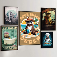 Plaque déco murale Loutre