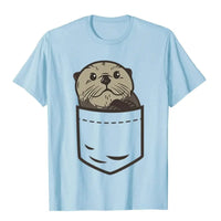 T-Shirt Petite loutre dans la poche