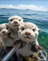 Tableau diamant loutre sauvage 5D