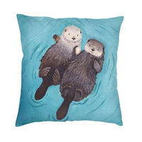 Housse de coussin petite loutre ensemble