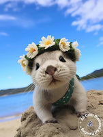 Tableau diamant bébé loutre 5D