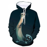 Sweat noir manches longues la petite loutre