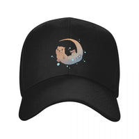 Casquette noir petite loutre baseball