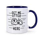 Mug Loutre "Get Me Otter Here" - Petite Loutre