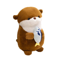Peluche loutre enfant doudou