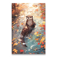 Toile petite loutre superbe