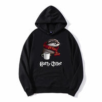 Sweat noir imprimé loutre Harry Otter