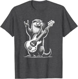 Tee-shirt Loutre Rock N Roll noir