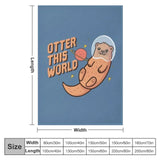 Otter this world Plaid petite loutre - Petite Loutre