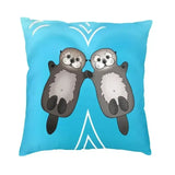 Housse de coussin petite loutre frère et soeur - Petite Loutre