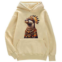 Sweat à capuche Loutre Chef Indien