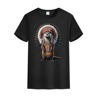 T-shirt loutre costumé indien