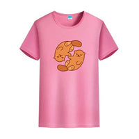 T-shirt Loutre couple inséparable