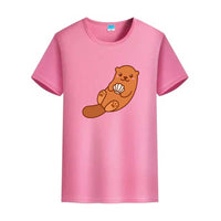 t-shirt loutre & son coquillage