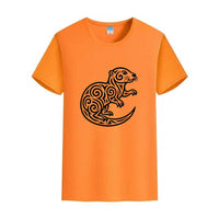 t-shirt tribale noir loutre mignonne