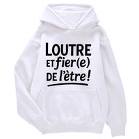 Sweat à capuche Loutre et fier(e) de l'être