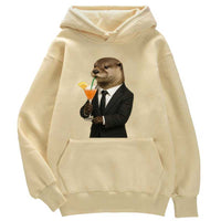 Sweat à capuche Loutre biznessman