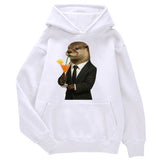 Sweat à capuche Loutre biznessman