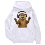 Sweat à capuche petite loutre musique - Petite Loutre