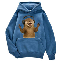 Sweat à capuche petite loutre musique - Petite Loutre
