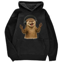 Sweat à capuche petite loutre musique - Petite Loutre