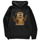 Sweat à capuche petite loutre musique - Petite Loutre