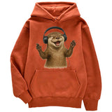 Sweat à capuche petite loutre musique - Petite Loutre
