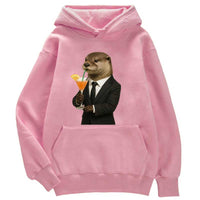 Sweat à capuche Loutre biznessman