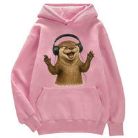 Sweat à capuche petite loutre musique - Petite Loutre