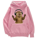 Sweat à capuche petite loutre musique - Petite Loutre