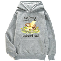 Sweat à capuche Loutrement Bien
