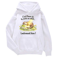 Sweat à capuche Loutrement Bien - Petite Loutre