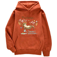 Sweat à capuche Printemps J'arrive Loutre - Petite Loutre