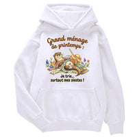 Sweat à capuche Loutre Ménage de Printemps - Petite Loutre