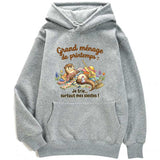 Sweat à capuche Loutre Ménage de Printemps - Petite Loutre