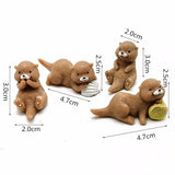 Mini figurine de collection mes bébés loutres - Petite Loutre