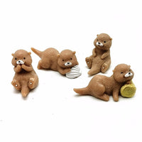 Mini figurine de collection mes bébés loutres - Petite Loutre