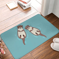 Tapis de douche loutres mignonnes