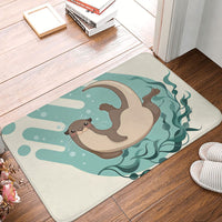 Tapis antidérapant loutre kawaii