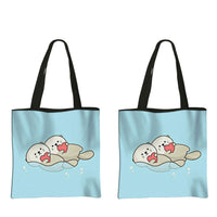 Sac en Tissu loutre Amoureux