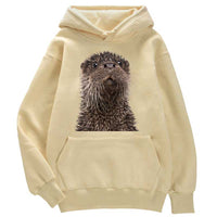 Sweat à capuche unisex Loutre fun