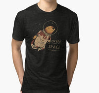 T-Shirt Loutre Espace Homme - Petite Loutre