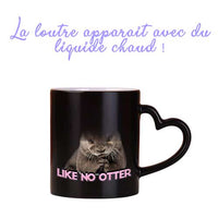 Mug loutre thermosensible je t'aime - Petite Loutre