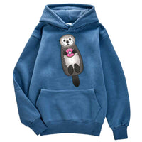 Sweat à capuche unisex Loutre Donnut
