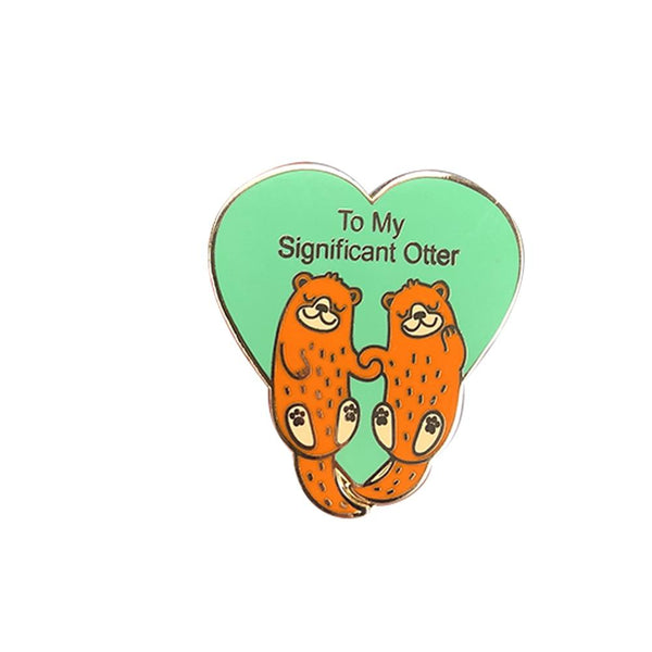 Porte-clé cadeau Saint-Valentin loutre – Petite Loutre