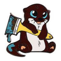 Pins art loutre au pinceau