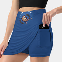 Short jupe femme loutre