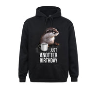 Sweat à capuche homme loutre anniversaire