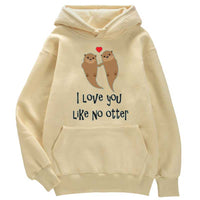 Sweat à capuche unisex Je t'aime comme personne