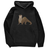 Sweat à capuche unisex Loutre Géante - Petite Loutre